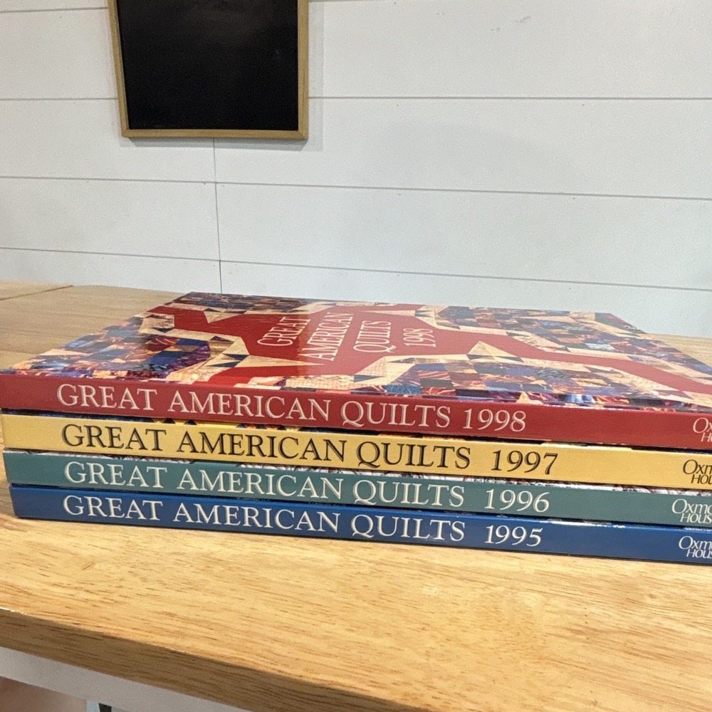 Oxmoor House Great American Quilts Lot 4 Hardcover Books 1995-1998